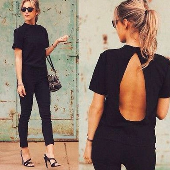Tops - ✨LAST ONE✨Black Open Black Top